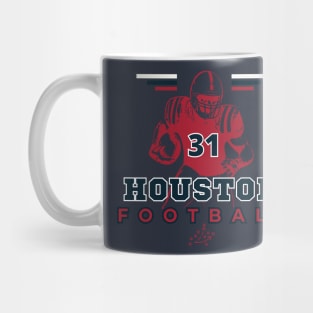 Houston Football Vintage Style Mug